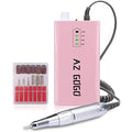 30000RPM Portable Nail Drill Machine, AZ GOGO Professional Rechargeable Electric Efile Nail Drill for Acrylic Nails, Manicure/Pedicure, Polishing, Cuticle - Salon or Home Use£¨Pink£©