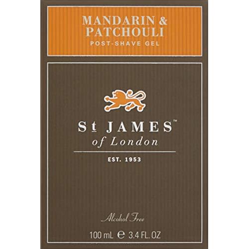 St James of London Mandarin & Patchouli Post Shave Gel, 3.4 Fl Oz