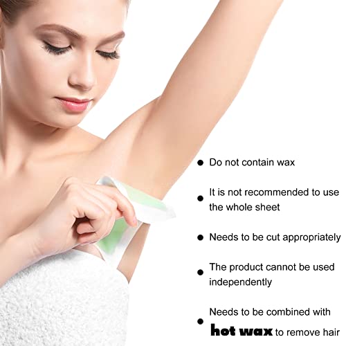 Leelosp 500 Pack Large Non Woven Wax Strips for Body and Facial Hair Removal, Different Sizes - Soft Waxing Paper for Effortless Hair Removal