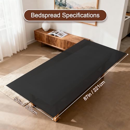 Reusable Massage Table Sheets, 87" x 51" Waterproof Massage Bed Cover PVC Wax Mat Pad Esthetician Bed Covers for Therapy Tattoo Beauty Salon SPA (Black,1pc)