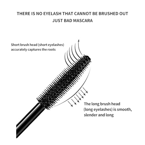 BLUE LOVE Black Telescopic Mascara - Long-Lasting, Waterproof, Non-Clumping Makeup for Effortless Beauty, Easy Removal, Flake-Free Formula for Daily Use