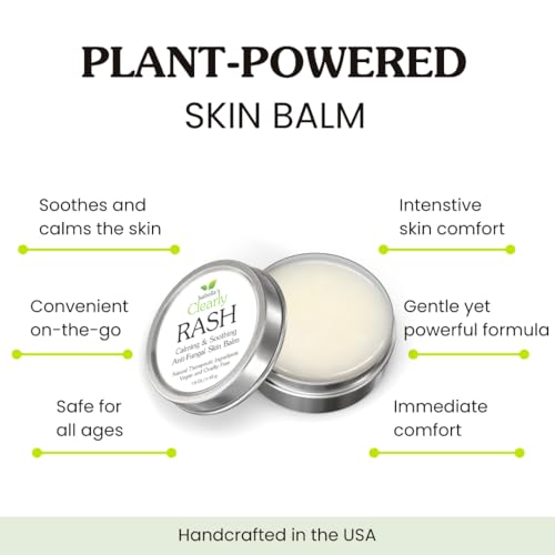 Isabella's Clearly RASH Soothing Skin Balm | Intensive Moisturizing Balm for Dry, Irritated & Compromised Skin | Natural, Vegan, Cruelty Free, Made in USA (1.6 Oz, 1, Count)
