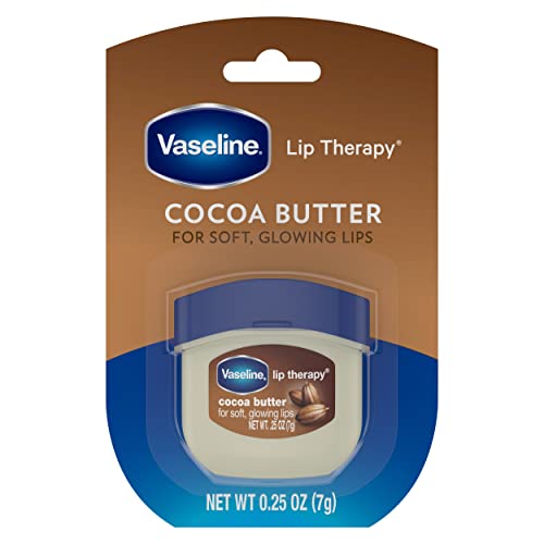 Vaseline Lip Therapy Cocoa Butter 6-Pack ? Mini Lip Balms for Soft, Glowing Lips, 0.25 Oz Ea
