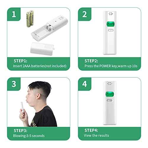 Professional Bad Breath Tester - Portable Oral Odor Detector, Breath Smell Analyzer & Monitor Tool for Personal Oral Cavity Testing