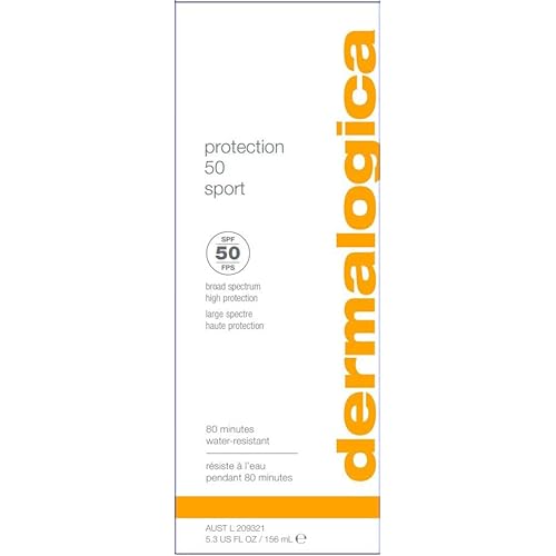 Dermalogica Protection 50 Sport Sunscreen SPF50 - Broad Spectrum Sunscreen Lotion for Face and Body, 5.3 Fl Oz