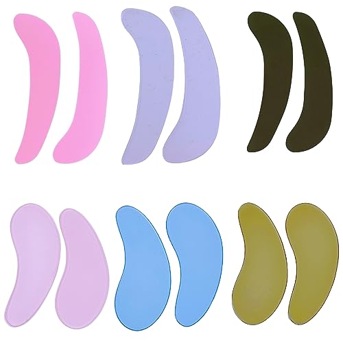 Silicone Under Eye Patch for Lash Lift Self Sticky Eyelash Perm Shield Cover 2 Type Soft Eye Pads Separate Lashes Protect Eyelids Eyelash Extension Patches Avoid Glue/Perming Lotion-100 Applications
