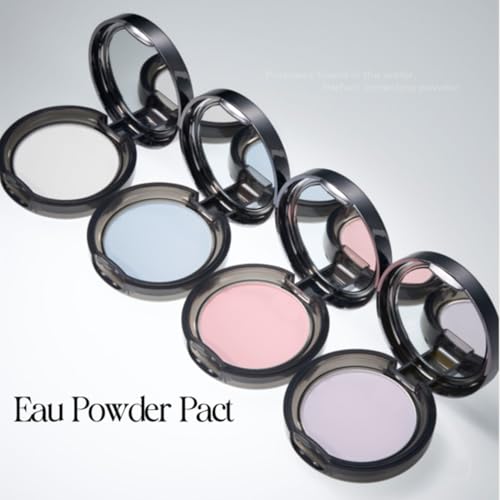 BBIA EAU Powder Pact - 4 Colors, Pressed Powder Compact with Mirror and Puff, Makeup Setting Finishing Blurring, Sebum & Oil Control, Natural Korean Face Makeup (03 BLOSSOM PINK, Pack of 1)