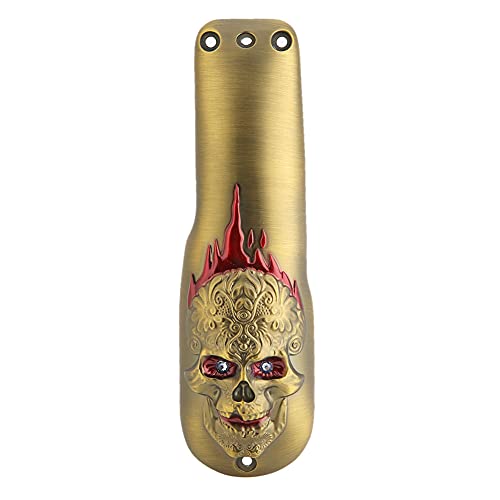 FILFEEL Professional Hair Clipper Front Cover, Electric Hair Cutter Trimmer Sheel Protective Casing for (Skull Gold)
