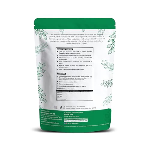 H&C Herbal Ingredients Expert Activated Charcoal Powder 227 gm / 0.5 lb |for Teeth Whitening & Face Mask | Supports Clear Skin by Removing Impurities & Excess Oil
