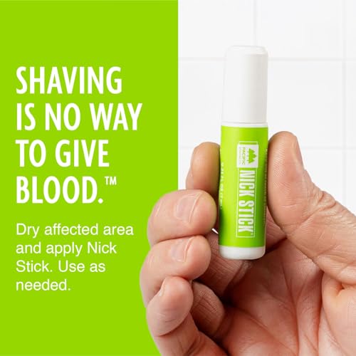 Pacific Shaving Company Nick Stick - A Shave Essential - Puts Nicks in Their Place - Liquid Roll-On Applicator, Dries Clear - With Vitamin E & Aloe Vera (0.25 Oz, 3 Pack)