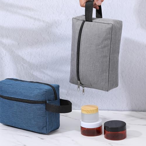 MAQUITA 12 Pcs Travel Toiletry Bag for Women Men Large Water Resistant Shaving Hanging Cosmetic Bag with Handle and Divider Storage Travel Pouch Case for Cosmetics Toiletries Accessories