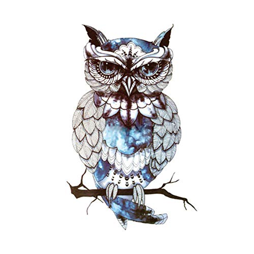 Owl Temporary Tattoos Large Temporary Tattoo Half Arm Tattoo Sleeves Stickers Shoulder Body Art for Men Women Teens-6 Sheets