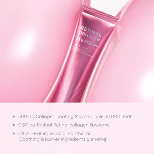 Retinal Collagen Eye Cream 1.01 fl.oz / 30 ml | Hydrating, Firming & Soothing Korean Eye-Care
