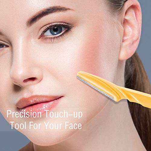 New Designed for Sensitive Skin Painless 2-in-1 Bikini Trimmer for Women,Dual Heads Electric Shaver & Razor for Body Pubic Underarm&Facial Hair,IPX7 Waterproof,Rechargeable Cordless Razor