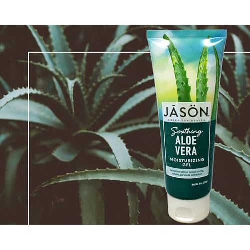 JASON Soothing 98% Aloe Vera Moisturizing Gel (IASC Certified), 4 Ounce Tube