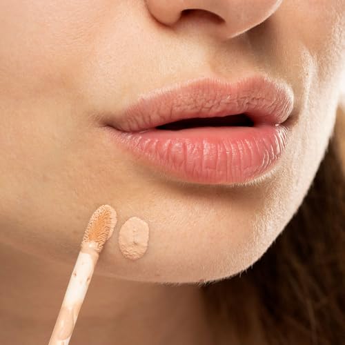 Palladio Liquid Concealer, Medium Coverage, Lightweight and Buildable Formula for Seamless Coverage, Conceals Imperfections, Brightens Skin, and Lasts All Day, Porcelain