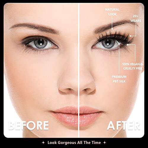 False Eyelashes Fluffy Wispy Big Eyelashes 3D Faux Mink Lashes Thick Volume Long Soft Dramatic Strip Eye Lashes 5 Pairs