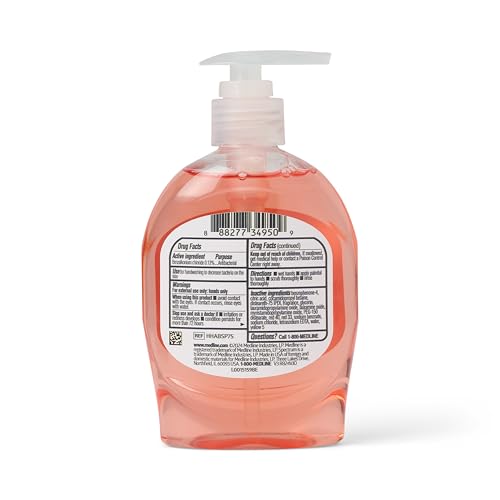 Medline Spectrum Clinical Antibacterial Liquid Hand Soap with 13% BZK, Pump Bottle, 7.5 oz, 1 Each