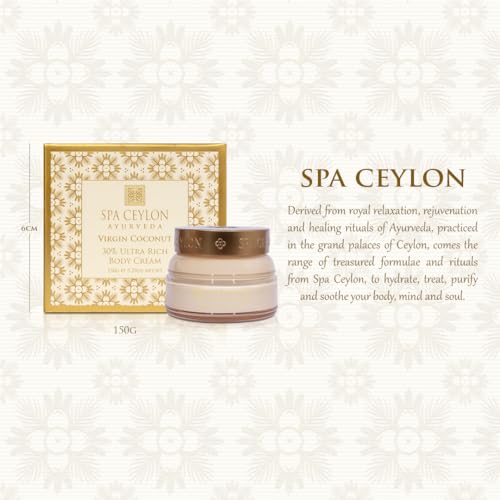 SPA CEYLON Virgin Coconut 30% Ultra Rich Body Cream | Hydrating | Suitable for all skin types