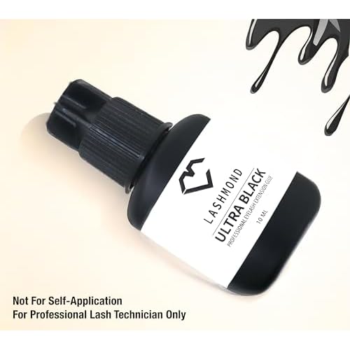 Pro Strong Eyelash Extension Glue Ultra Black -Lash Adhesive (10 ml) / 2-3 Sec Drying time/Retention ? 6 to 8 Weeks/Maximum Bonding Power/Black Adhesive for Semi-Permanent Extensions