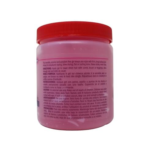 Queen Helene Hard To Hold Styling Gel ? Extra Strong Hold for Long-Lasting Control & Definition | 16 oz Jar