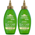 OGX Extra Strength Refreshing Scalp+Rosemary Oil Mint Dry Scalp Treatment, Peppermint & Witch Hazel Scalp Detox, Clarifying Leave-In,Help Remove Buildup,Refresh,Shiny Hair Finish,4 fl oz(Pack of 2)