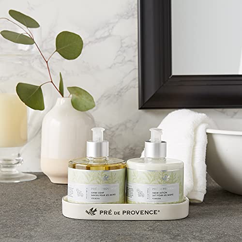 Pre de Provence Collection Liquid Hand Soap, Sooths & Softens while Cleansing, Enriched with Shea Butter, Vitamin E & Glycerin, Soft & Soothing, 11 fl oz, Verbena