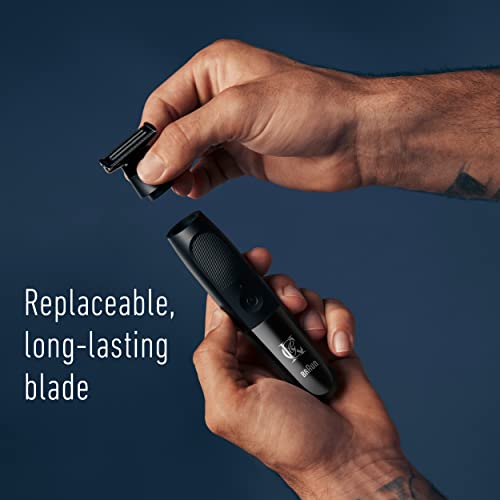 King C. Gillette All-in-One Styler Beard Trimmer Razor Refill with 4-Directional Metal Razor Blades, 1 Cartridge (Pack of 2)