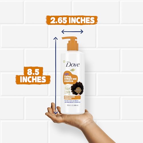 Dove Shampoo and Conditioner Set - Love Collection, Curly, Kids, Wavy Hair Products 17.5 Oz (2 Piece Set) (Pack of 2)