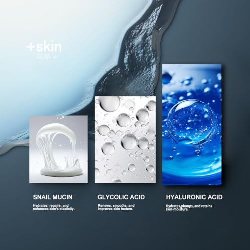 Glycolic Acid, Snail Mucin, and Hyaluronic Acid Wash