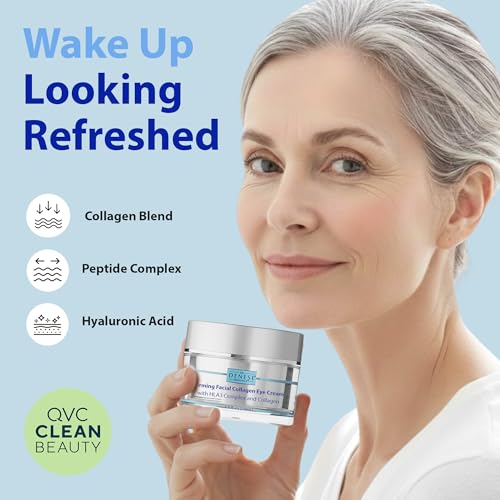 Dr. Denese SkinScience Firming Facial Collagen Eye Cream 1oz ? Hydrating Under Eye Treatment with Hyaluronic Acid, Peptides & Ceramides for Puffiness, Dark Circles, Fine Lines ? Cruelty-Free Skin Care