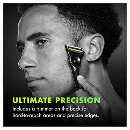 Gillette Labs with Exfoliating Bar Razor Refills for Men , 6 Razor Blade Refills and 7oz Rapid Foaming Shave Gel