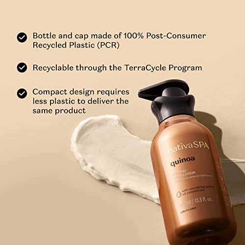 Nativa SPA by O Botic?rio, Quinoa Firming Ritual Bundle: Body Lotion (13 fl oz) and Body Oil (6.8 fl oz)