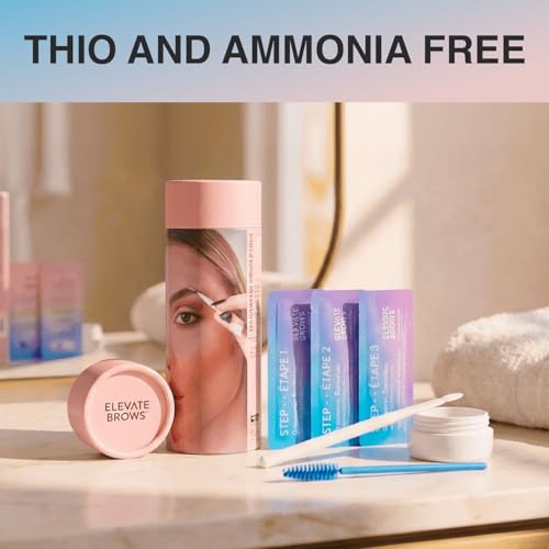 The Original Brow Lamination Kit - Thio and Ammonia-Free - DIY Eyebrow Lamination Kit Professional - 3 Step Application Eyebrow Lift for Soft Full Healthy Brows - Last up to 6 Weeks