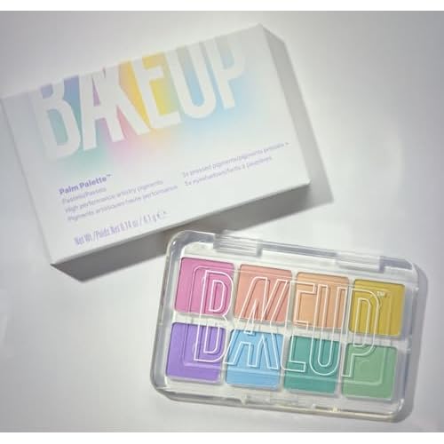 Pastel Eyeshadow Palette ? 8 Dreamy Shades, Micro Palm Size, Pressed Pigments & Eyeshadows, Blendable, Vegan, Cruelty-Free, Paraben-Free, palette matte, colourpop