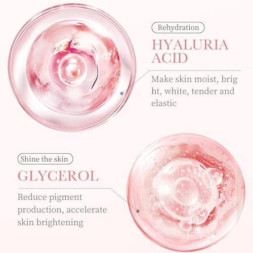 Rose Day Face Cream with Natural Rose Oil, Rose Moisturizing Cream with Hyaluronic Acid, Moisturizing and firming Face Cream, Rose Water Revitalizing Day Cream, Face Moisturizer for dry skin