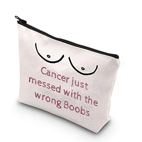 WCGXKO Breast Cancer Survivor Gift Cancer Fighter Gift Recovery Gift Cancer Fighter Encouragement Gift (wrong Boobs)