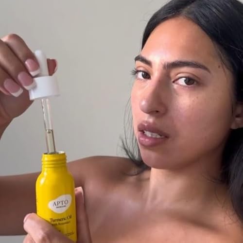 APTO Turmeric Oil w/Rosemary: Brightening & Moisturizing Facial Oil for Skin that's Glassy, Plump & Glowing, 2 fl. oz.