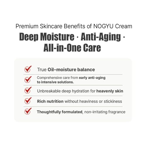 Nogyu Skin Rebirth Cream 50 ml / 1.76 oz ? Korean Facial Moisturizer, Hydrating Face Cream