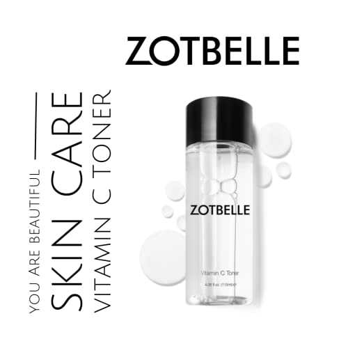 ZOTBELLE Vitamin C Toner Helps to Keep The Skin Looking Youthful, Shields from Sun Damage and minimizes The Appearance of Wrinkles, Dark Spots and Acne.