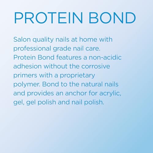 Young Nails Protein Bond - Non-Acidic Nail Primer, Enhanced Adhesion for Gel Polish & Acrylic, Nail Dehydrator, PH Bonder for Gel Nails, 0.5 oz