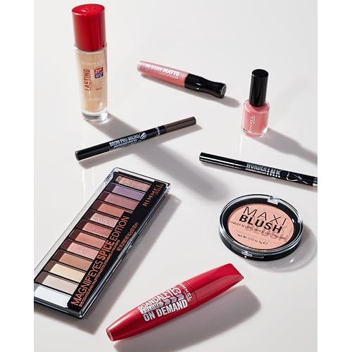 Rimmel London Stay Matte Liquid Lip Color with Full Coverage Kiss-Proof Waterproof Matte Lipstick Formula that Lasts 12 Hours - 500 Fire Starter, .21oz
