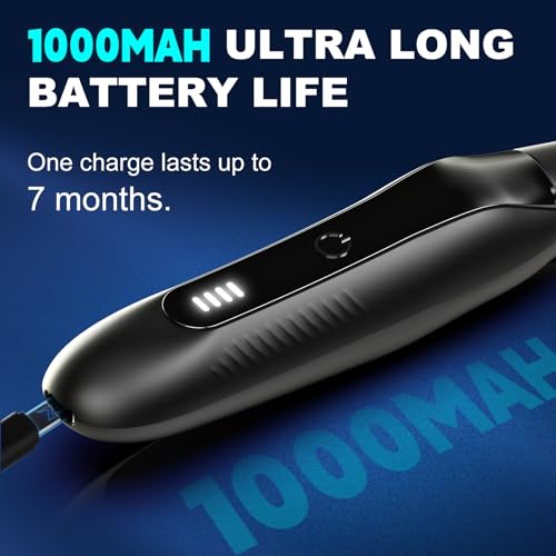 Nose Hair Trimmer for Men - 16000RPM Motor, LED Power Display, Portable Electric Ear & Eyebrow Grooming Kit, Nose Hair Cutter & Remover, Face & Body Clipper, Gift for Men