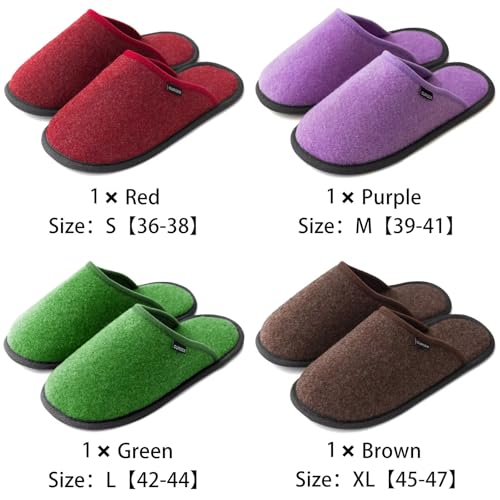 House Slippers for Guests Non-Disposable Washable Spa Slippers Set Non-Slip for Spa, Hotel, Party Guest and Travel