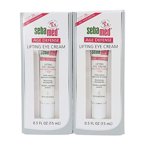 Sebamed Anti Aging Afe defense Q10 Lifting Eye Cream Hyaluron Complex - Visibly Reduces the Apperance of Wrinkles (15mL) Pack of 2