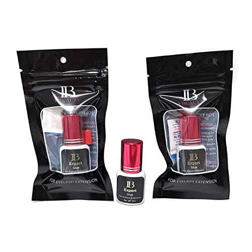 5ml IB Expert Glue 1-2s Dry Time Fastest Korea Glue for Eyelash Extensions Original Wine Red Cap False Eyelash Glue (Color : 1 pcs)