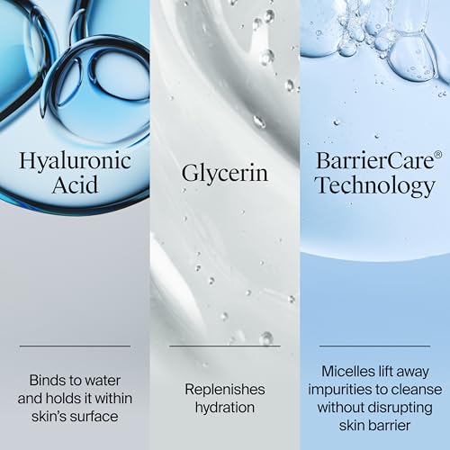 Neutrogena Hydro Boost Face Wash, Fragrance Free, Hydrating Facial Cleanser with Hyaluronic Acid, Daily Foaming Face Wash & Makeup Remover, Hypoallergenic Gel Cleanser, 12 fl. oz