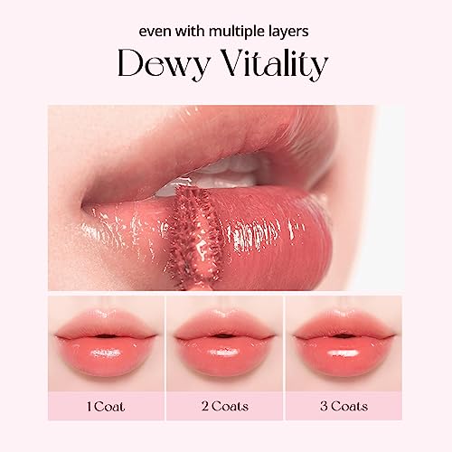Peripera Water Bare Tint - Lip Tint, Lip Stain, Glowy Tint (005 RED UPDATE)