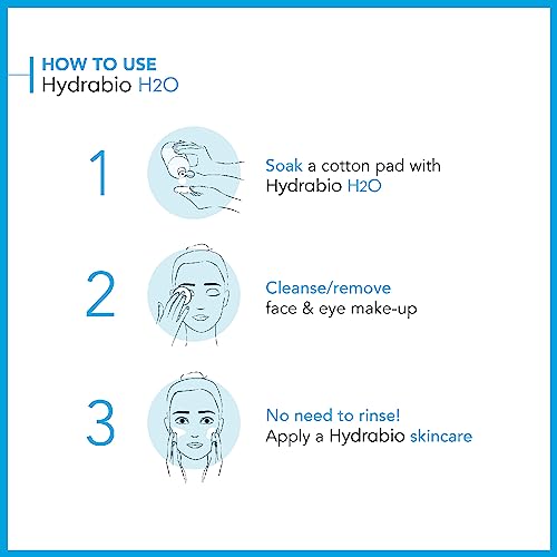 Bioderma - Hydrabio H2O Micellar Water - Face Cleanser and Makeup Remover - Micellar Cleansing Water for Dehydrated Sensitive Skin