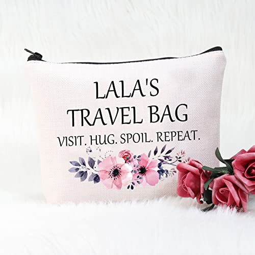 POFULL Lala Bag For Grandma Gift New Lala Gift Lala¡¯s Travel Bag Visit Hug Spoil Repeat Travel Cosmetic Pouch (Lala¡¯s Travel Bag)